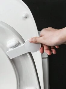 1入組簡易馬桶蓋提手,方便防污手提式馬桶蓋翻蓋提手 - 白色 - 查看 1