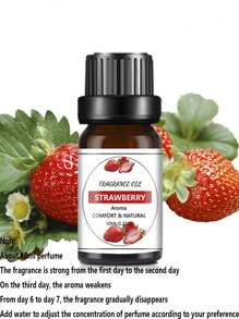 1pc 10ml Strawberry Aroma Water Soluble Essential Oil Refill - Brown - View 5