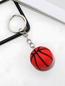 1入籃球運動員吊飾鑰匙圈,運動迷和朋友最佳禮物 - 紅色 - 查看 1