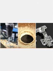 1pc Woodworking Hole Saw Flat Wing Drill Bit For Handheld Or Electric Drill, Suitable For Wood, Plastic And Alloy Material - Blue - View 8