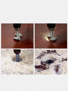 1pc Woodworking Hole Saw Flat Wing Drill Bit For Handheld Or Electric Drill, Suitable For Wood, Plastic And Alloy Material - Blue - View 9