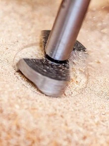 1pc Woodworking Hole Saw Flat Wing Drill Bit For Handheld Or Electric Drill, Suitable For Wood, Plastic And Alloy Material - Blue - View 2