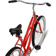 Hiland 26 Inch Women's Men's Beach Cruiser Bike Bicycle - Red - View 3