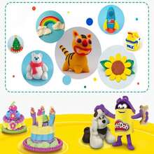 Plastilina arco iris, plastilina de colores segura, paquete de 8 colores, juguetes educativos para niños - Multicolor - Ver 2