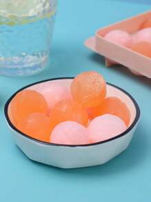 1PC Easy To Use 33-Cavity Round Ice Cube Mold, Create Perfect Ball Shaped Ice Cubes With One Tray - Blue - View 4