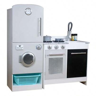 Color Baby Woomax Kinder-Holzküche modern 105x30x95 cm (Color Baby 85289)