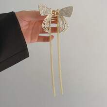 Right Road 女士蝴蝶&流蘇設計鑲鑽髮夾,夏季高級且多用途髮飾 - 流蘇抓夾 - 查看 1