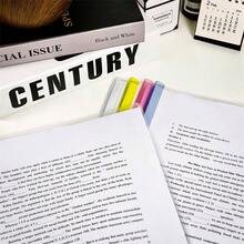 10pcs Water Drop Shaped A4 Size Clear Document Folder With Ring Binder And Translucent Interleaf Strip, Stationery Tool For School, Office File Organization, Colorful - Transparent Green - View 3