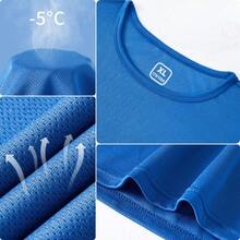 Playeras Deportivas Hombre Casual Slim Fit Correr Gym Ropa Deportiva Secado Rápido Camiseta Informal para todos los días - Blanco - Ver 5