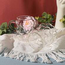 1只葡萄造型玻璃杯,適用於咖啡、牛奶、果汁,在下午茶、攝影、節慶贈禮都很合適 - 無色 - 查看 8