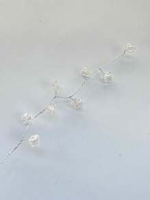 20 件高品质手工 DIY 亚克力串珠花，适用于家居装饰、花瓶插花、婚礼、新娘花束、礼物、发饰、假植物