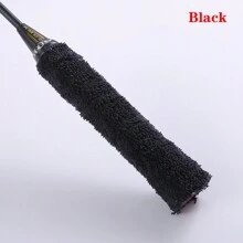 1入組5米長防滑羽毛球軟巾握把帶,適用於多種運動器材和健身配件,如壘球拍、壘球、棒球、網球、啞鈴、杠鈴等;具有吸汗、防滑、減震功能;amusi品牌 - 黑色 - 查看 2