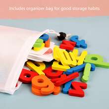 1盒兒童字母配對拼圖遊戲,早期教育英文字母26個配對木質拼音遊戲 - 彩色 - 查看 7