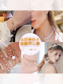 1入組珠寶製作工具套件-珠寶維修工具和飼料,珠寶鉗,珠寶,成人和初學者用編織線,合金手鏈diy質感袋,手鏈製作套裝,友誼手鏈diy珠寶製作套件,diy手鏈套件 - 彩色 - 查看 6