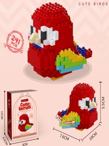 電影《鳥人》靈感的積木鸚鵡玩具 - 彩色 - 查看 2