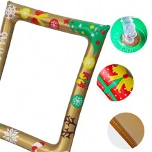 New Pvc Creative Photo Frame, Handheld Inflatable Frame, Festival Decoration Venue Prop, Party Handheld Selfie Frame And Group Photo Prop - Multicolor - View 4