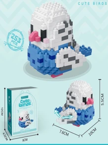 積木玩具,印有鳥/老虎圖案 - 彩色 - 查看 2