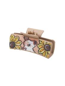 1pc Western Style Sheep & Sunflower Design Hair Clip For Women - Multicolor - View 9