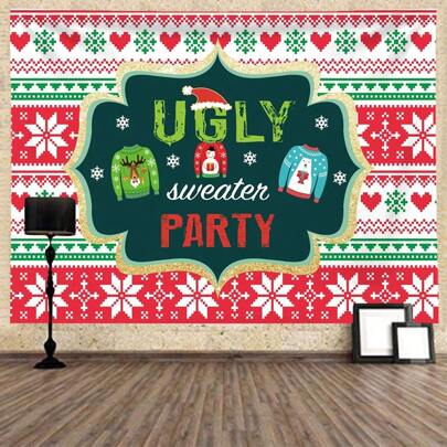 1pc Peach Skin Background Cloth Ins Wall Hanging Christmas Pattern Digital Tapestry Bedroom Bedside Wall Decoration Painting Art, Flag For Room, Room Decor, Tapestries, Wall Art ,Room Stuffs, Flags For Room, Christmas Decor, Home Decor, Christmas Decorations, Wall Tapestry