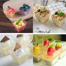50pcs Clear Dessert Cups - Clear - View 3