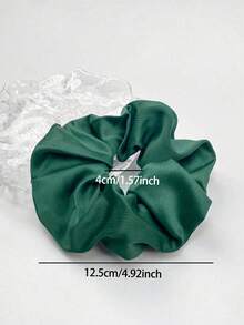 4入組3.93英吋女士純色休閒髮帶，大蝴蝶結絲質髮箍，適用於日常裝飾