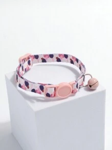 Cat Collar Bell, Anti-choke Chain Leash, Fresh Style Pet Accessory For Walking Cat(cross-border) - Pink - View 1