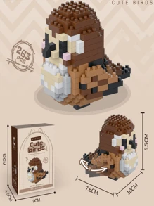 积木玩具胖麻雀房间装饰 - 彩色 - 查看 2