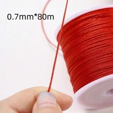 1-2入組diy水晶彈性繩編織線,彈性手鍊繩,2捲彈性絲線,長度約100碼,供黏土珠子手鍊、種子珠鍊等珠寶製作使用 (0.7毫米,2捲水晶彈性繩),1捲手鍊編織線0.7毫米,0.4毫米無彈性編織線,1捲白色多股扁彈性穿珠線,附有隨機顏色小剪刀,1捲白色珠寶線,適用於手鍊製作、珠寶編織繩結,節日禮物(多種選擇) - 無色 - 查看 24