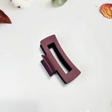 4pcs/set 10.5cm Stylish Matte Large Size Hair Clip With Retro Hollow Out Square Design For Women's Elegant Updo - Combination Colors - View 7