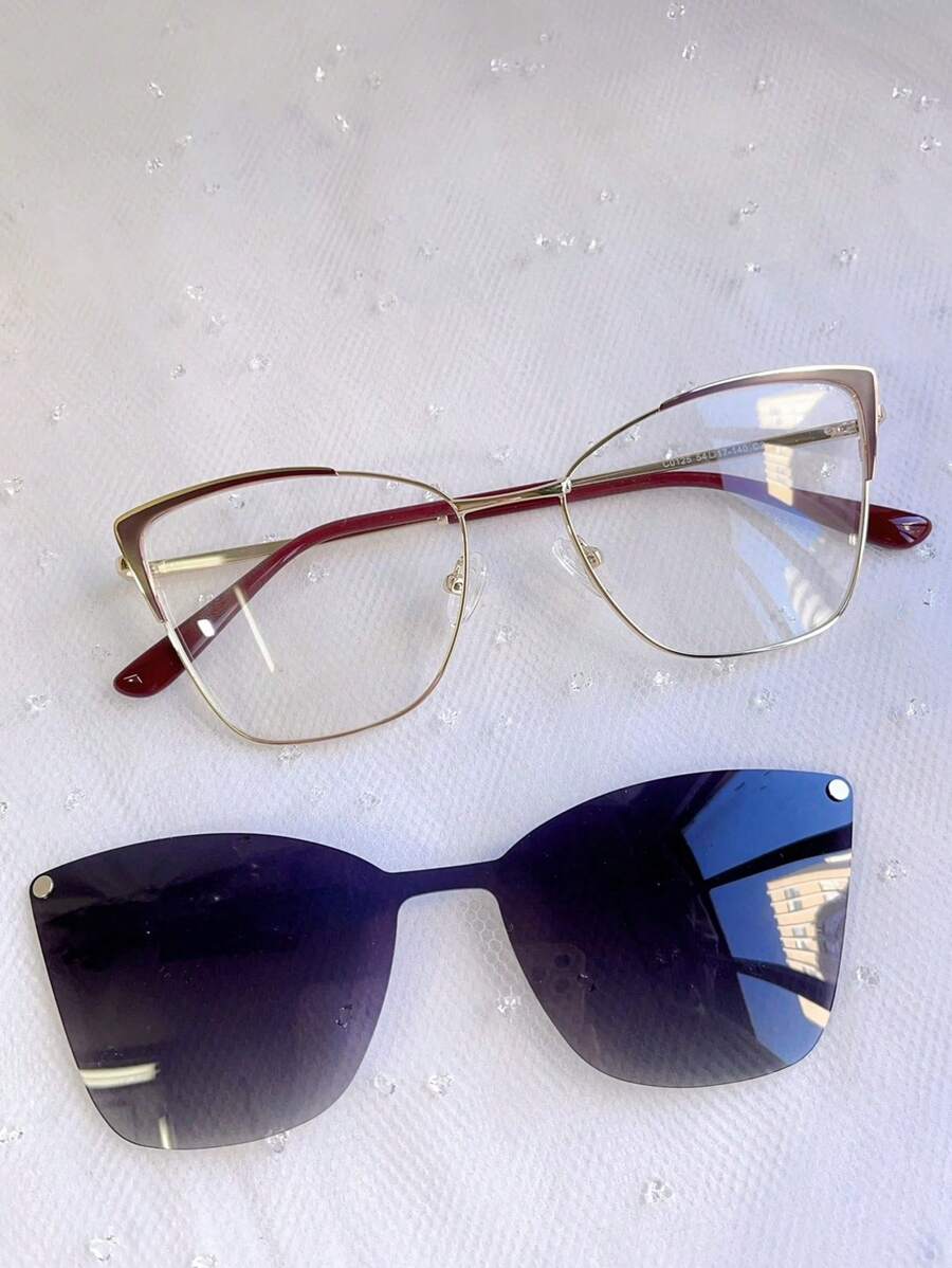 Women Eyeglasses - Màu Đỏ Sâu - Xem 1