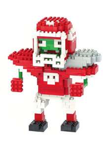 1 套 470 块 ABS 材质微粒 3D 积木，带有卡通植物大战主题，包括僵尸手、射击西瓜、橄榄鼓手等。DIY 玩具套装，适用于节日、生日、收藏、装饰和纪念品房间装饰 - 紅色 - 查看 4