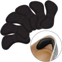 6雙海綿鞋墊靴的後跟/黏貼款高跟鞋貼紙/踵墊襯墊握柄墊/高跟鞋護理墊 - 黑色 - 查看 1