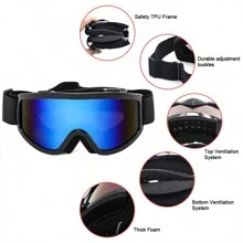 男女通用機車防風護目鏡,防雨防塵防眩光,適用於騎行、跑步、釣魚等運動,偏光騎行太陽眼鏡,山地自行車眼鏡,越野自行車防護眼罩,滑雪護目鏡 - 黑色 - 查看 8