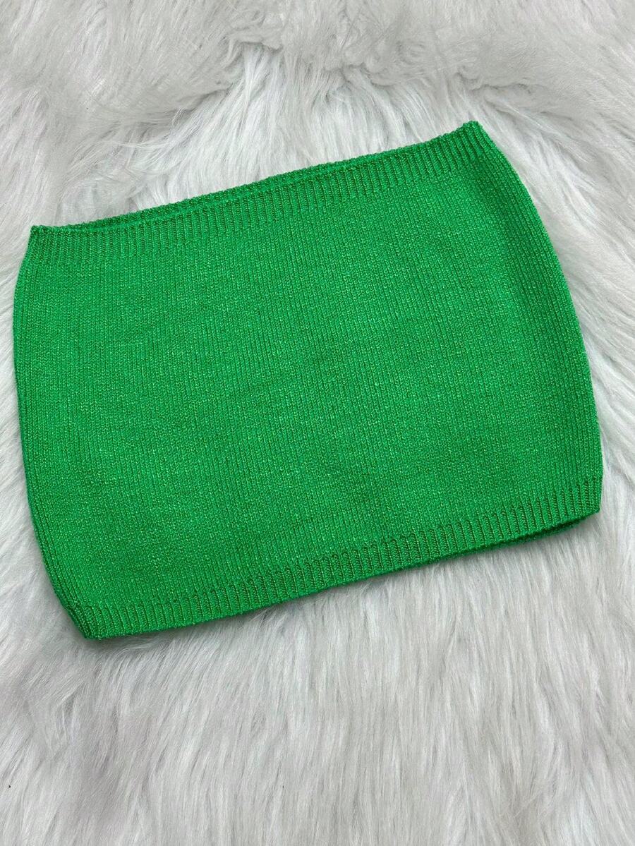 Women Knit Tops - xanh quân đội - Xem 1