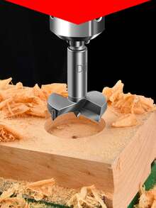 1pc Woodworking Hole Saw Flat Wing Drill Bit For Handheld Or Electric Drill, Suitable For Wood, Plastic And Alloy Material - Blue - View 7