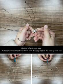 1pc Octopus Scalp Massager Octopus Massage Claw Manual Head Massager Head Grabber - Multicolor - View 4