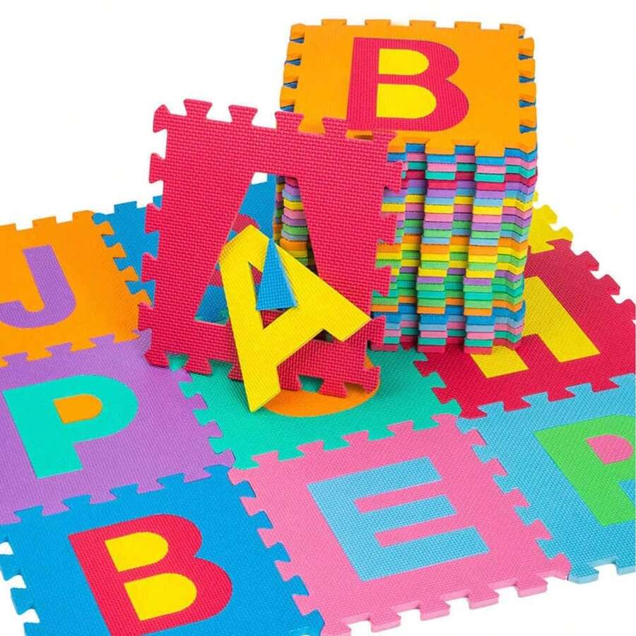 Educational Mat Interactive Floor Foamy Children 10pcs Buildable Puzzle - 彩色 - 查看 1
