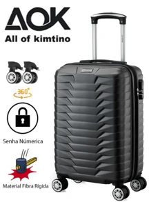 Mala De Bordo Viagem Nacional Internacional Com 4 Rodas 360º 10 kg Com Trava De Encaixe, Dupla Zíper Com Expansor, Divisório Interno, Envio Cor Aleatória - Multicolorido - Visão 9