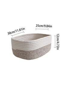 1入組現代簡約風格桌面收納籃,大容量收納小物品 - 彩色 - 查看 2