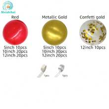 新年彩球組裝生日派對彩球裝飾定制婚禮禮物主題裝飾套裝 - 新年氣球套裝 - 查看 6