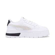 Puma Women's Mayze Stack Sneakers - 白/霧灰色 - 查看 2