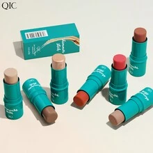 Corrector en barra, Natural Sombra iluminadora, Barra de Colorete de larga duración, lápiz de contorno impermeable En 3d, Barra de contorno para resaltar impermeable, gusano de seda nacarado, sombra de nariz, barra de contorno, varita de contorno maquillaje facial - 3# - Ver 6