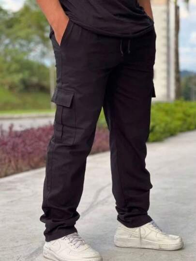 Calça Cargo Masculina com Bolsos Skateboard Unissex Diversas Cores