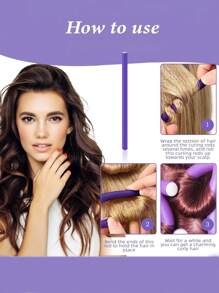 10pcs Soft Foam Flexible Curling Iron Non-Thermal Magic Curling Iron Roller Curling Tool Set Has 7 Different Sizes For You To Choose From ,Hair Styling Tools