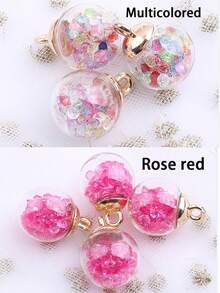5/10入組16mm透明水晶玻璃球吊墜,手工製作適用於耳環項鍊手工珠寶diy隨機顏色 - 5件隨機 - 查看 7