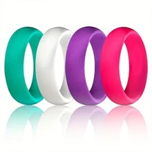 3 Piezas, 4 Piezas, 7 Piezas De Anillos De Silicona, Anillos Para Mujeres Para Deportes, Fiestas, Bodas, Pequeños Regalos Creativos, Accesorios De Festival, Suministros De Fiesta De Cumpleaños, Regalos De Cumpleaños De Festival, Regalos De Fiesta, Regalos Decorativos De Arte Y Artesanía.