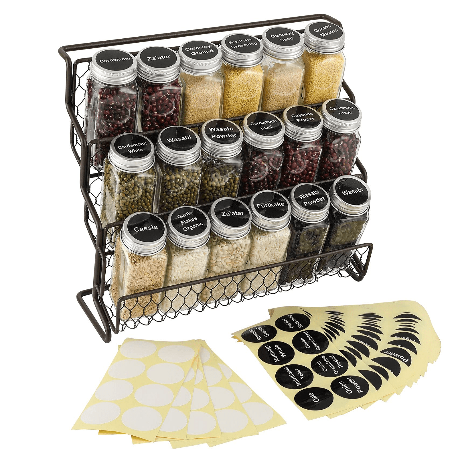 Spice Rack Organizer for Kitchen Countertop Seasoning