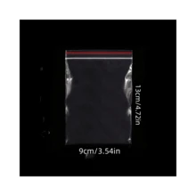100pcs Transparent Self-adhesive Bag With Thick Seal, Ideal For Necklaces And Rings Storage - transparent - View 9