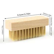 1 件實木方刷,用於拋光、除塵和清潔鞋子、椅子、沙發等。軟毛,避免損壞 - 聚丙烯 - 查看 3