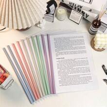 10个装A4活页夹，带拉杆，高容量透明活页夹，带三条横杆。加厚塑料文件收纳盒，适用于文件、办公用品、报告收纳。返校季，返校季，学校用品 - 彩色 - 查看 1